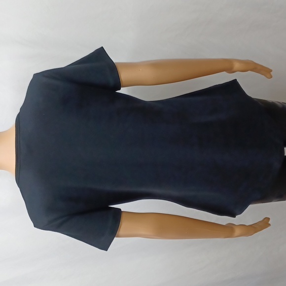 Karen Scott Women's Cotton Studded V-Neck Top, Deep Black - Picture 7 of 10